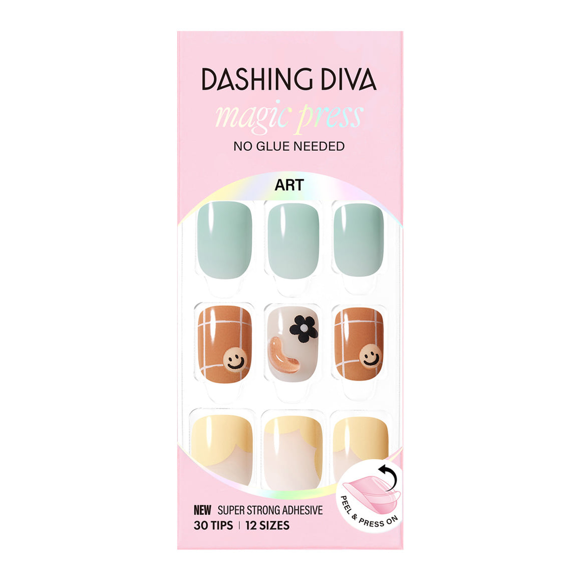 Dashing Diva Magic Press- Poki Poki (Short Square) | 穿戴甲| Press On Nail