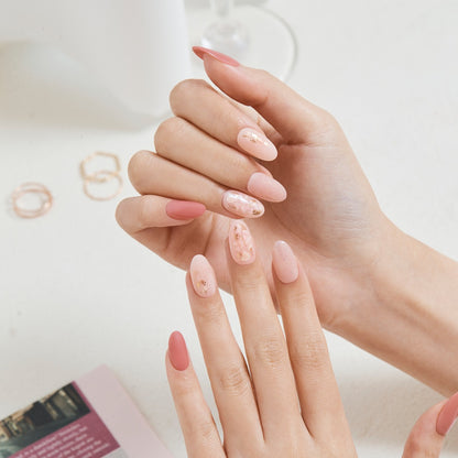 Dashing Diva Magic Press- Romance Story (Almond) | 穿戴甲| Press On Nail