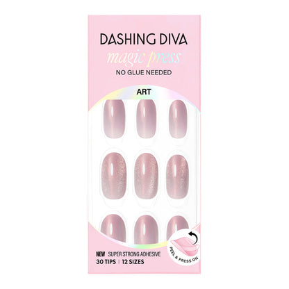 Dashing Diva Magic Press- Silk Violet (long oval) | 穿戴甲| Press On Nail