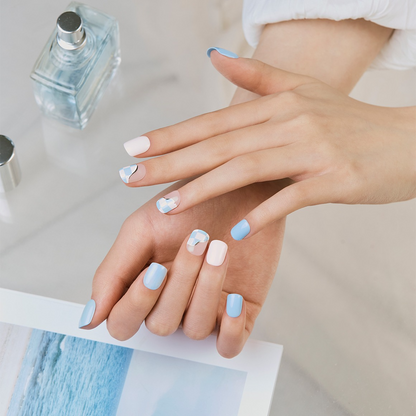 Blue Press On Nails | Dashing Diva Magic Press