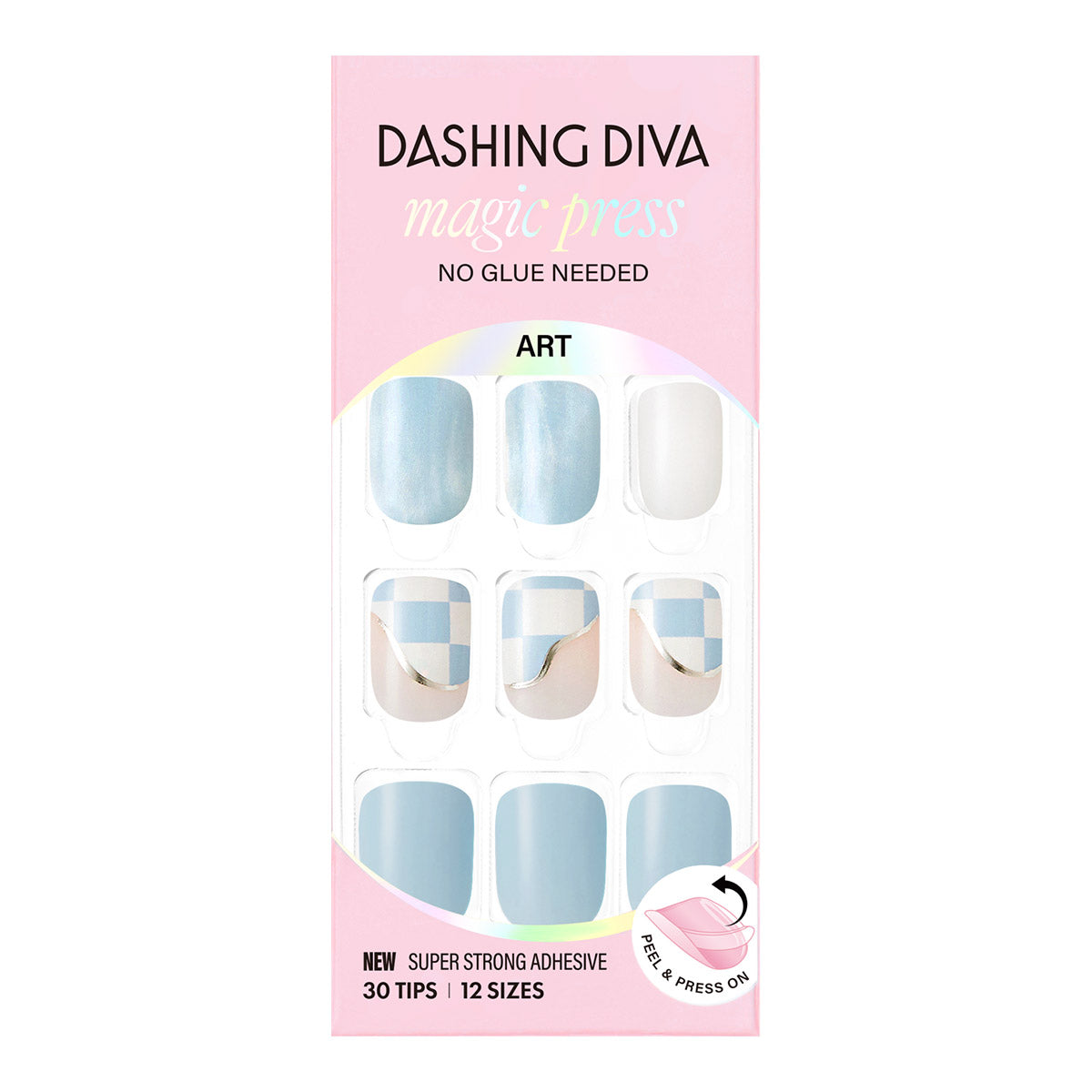 Blue Press On Nails | Dashing Diva Magic Press