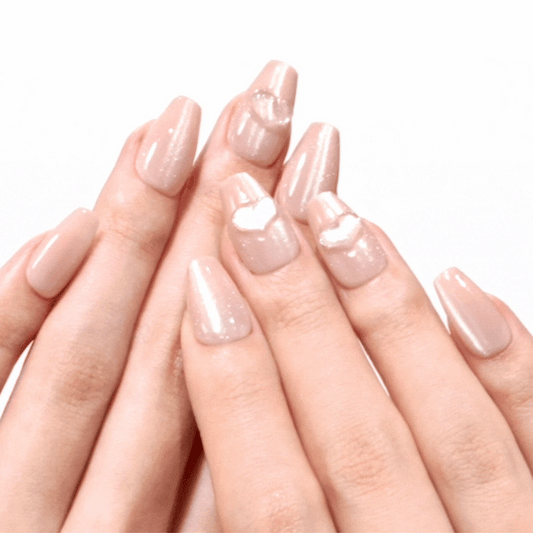 Dashing Diva Magic Press- Sugar Heart (Coffin) | 穿戴甲| Press On Nail