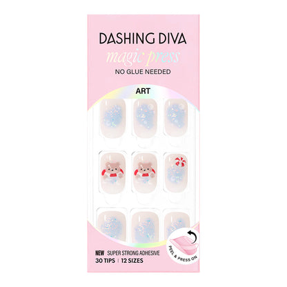 Dashing Diva Magic Press- Swim Bear (Regular Round) | 穿戴甲| Press On Nail