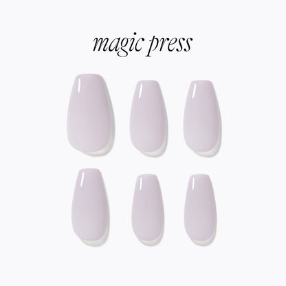 Dashing Diva Magic Press- Tinted Gray (Coffin) | 穿戴甲| Press On Nail