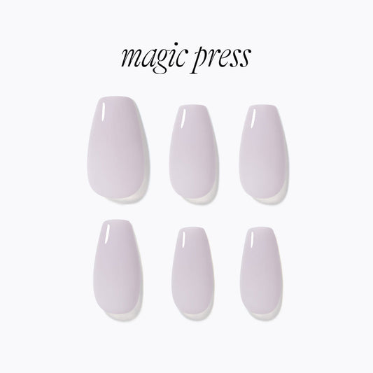 Dashing Diva Magic Press- Tinted Gray (Coffin) | 穿戴甲| Press On Nail