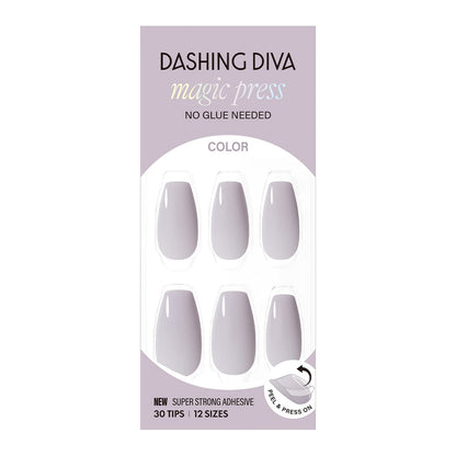 Dashing Diva Magic Press- Tinted Gray (Coffin) | 穿戴甲| Press On Nail
