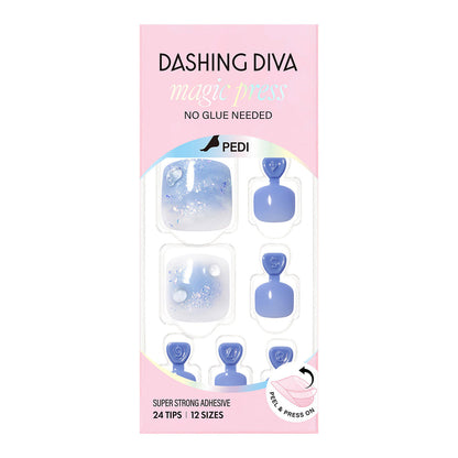 Dashing Diva Magic Press Pedicure- Bubble | 穿戴甲（腳甲）| Press On Pedicure