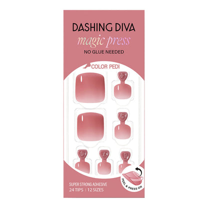 Dashing Diva Magic Press Pedicure- Eternal Rose | 穿戴甲（腳甲）| Press On Pedicure
