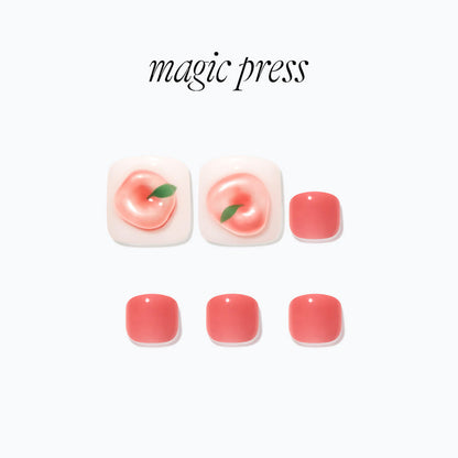 Dashing Diva Magic Press Pedicure- Flat Pitch | 穿戴甲（腳甲）| Press On Pedicure
