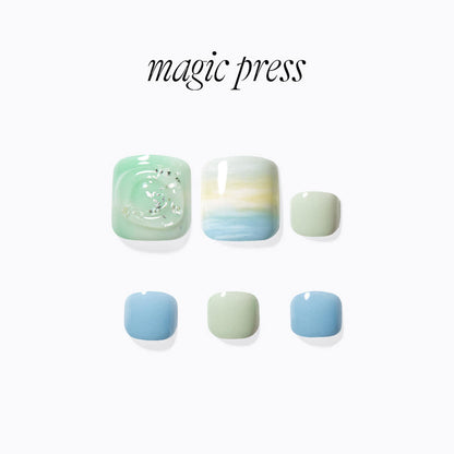 Dashing Diva Magic Press Pedicure- Healing View | 穿戴甲（腳甲）| Press On Pedicure