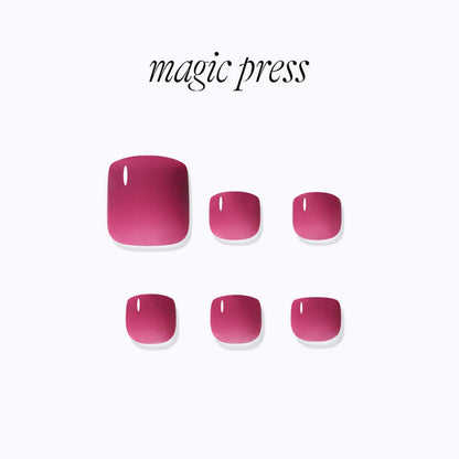 Dashing Diva Magic Press Pedicure- Juicy Plum | 穿戴甲（腳甲）| Press On Pedicure