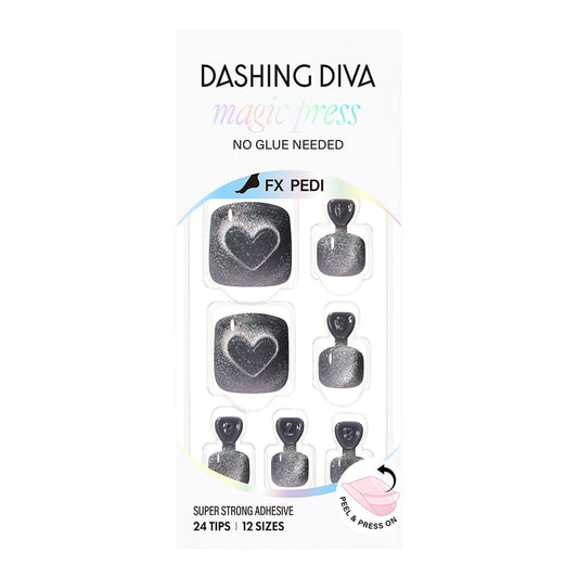 Dashing Diva Magic Press Pedicure- Love Wave | 穿戴甲（腳甲）| Press On Pedicure