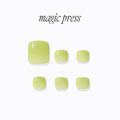 Dashing Diva Magic Press Pedicure- Olive green | 穿戴甲（腳甲）| Press On Pedicure