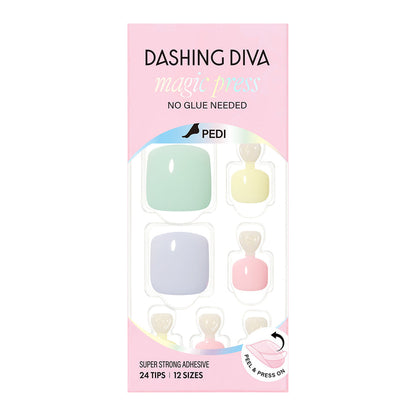 Dashing Diva Magic Press Pedicure- Pastel Candy | 穿戴甲（腳甲）| Press On Pedicure