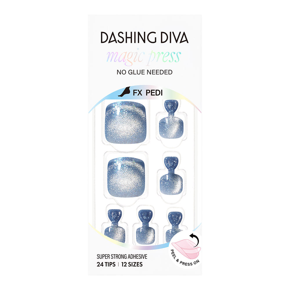 Dashing Diva Magic Press Pedicure- Stella Knight | 穿戴甲（腳甲）| Press On Pedicure
