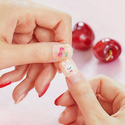Dashing Diva Magic Press- Cherry Rabbit (Regular Round) | 穿戴甲| Press On Nail