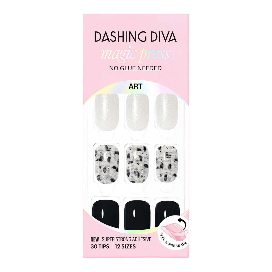 Dashing Diva Magic Press- Chic Tweed (Regular Round) | 穿戴甲| Press On Nail