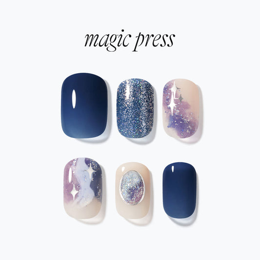 Dashing Diva Magic Press- Deep Universe (Regular Round) | 穿戴甲| Press On Nail