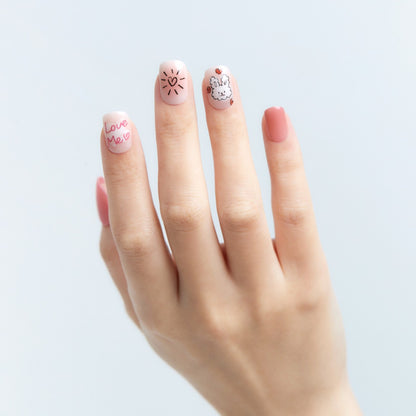 Dashing Diva Magic Press- Love Rabbit (Regular Round) | 穿戴甲| Press On Nail