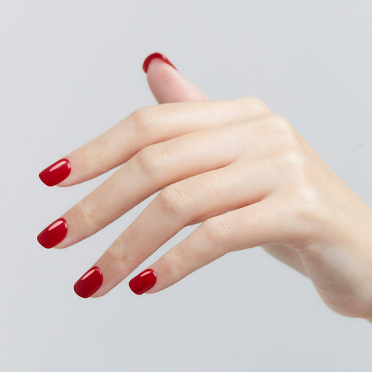 Dashing Diva Magic Press- Red Pop (Short Square) | 穿戴甲| Press On Nail