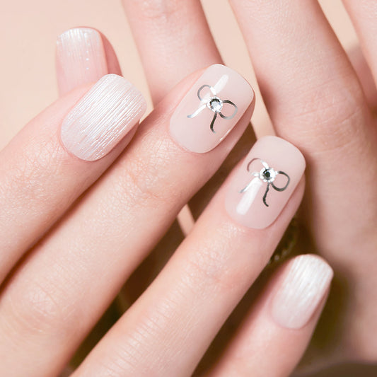 Dashing Diva Magic Press- Ribbon Pleats (Regular Round) | 穿戴甲| Press On Nail
