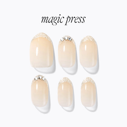 Dashing Diva Magic Press- Wedding Ring (Long Oval) | 穿戴甲| Press On Nail