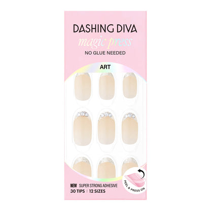 Dashing Diva Magic Press- Wedding Ring (Long Oval) | 穿戴甲| Press On Nail