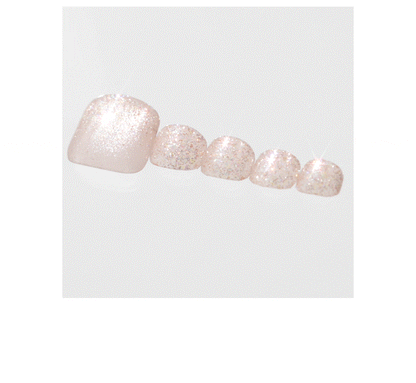 Dashing Diva Magic Press Pedicure- Gold Sugar | 穿戴甲（腳甲）| Press On Pedicure