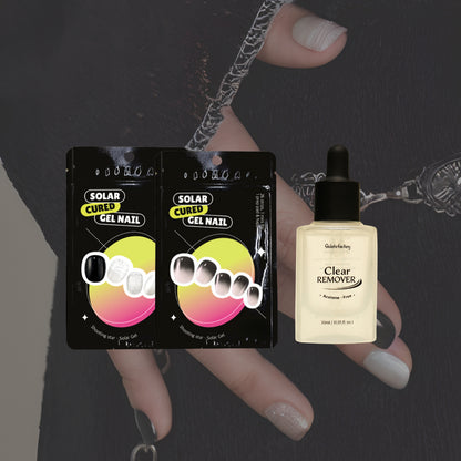 Men's Nail Sticker Starter Kit (2 Design Packs + Remover) - No UV Lamp Needed | Korean Quality