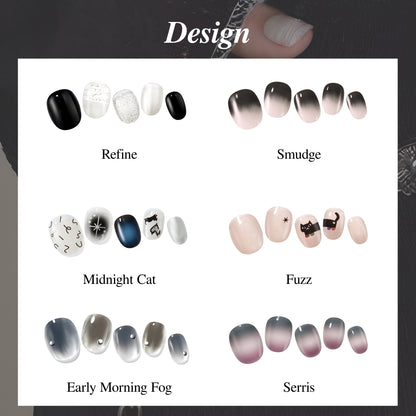 Men's Nail Sticker Starter Kit (2 Design Packs + Remover) - No UV Lamp Needed | Korean Quality