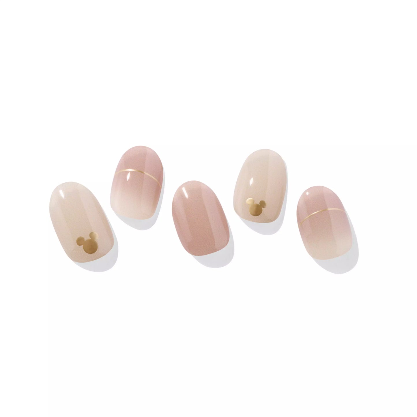 Beige Mickey Nail Wraps ohora 