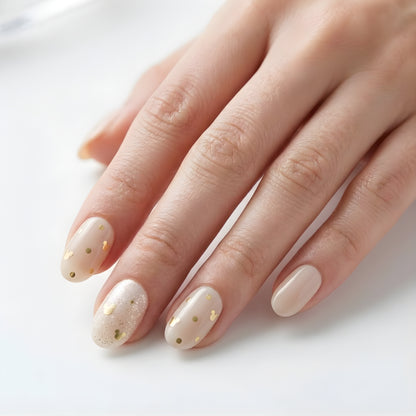 beige Mickey Nail Wraps