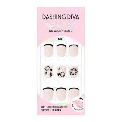 Dashing Diva | Mini Tattoo (Short Square) | 穿戴甲| Press On Nail