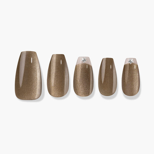 棕色貓眼穿戴甲