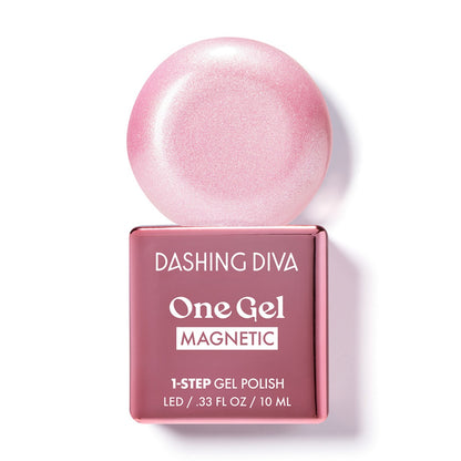 Dashing Diva - Moment | GEL甲油 | Magnetic Gel | 日常必備！柔和粉紅色調，低調奢華貓眼光澤