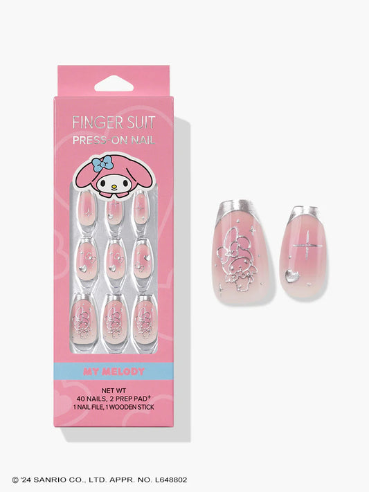 Finger Suit My Melody 美甲｜My Land (Coffin) | 穿戴甲| Press On Nail