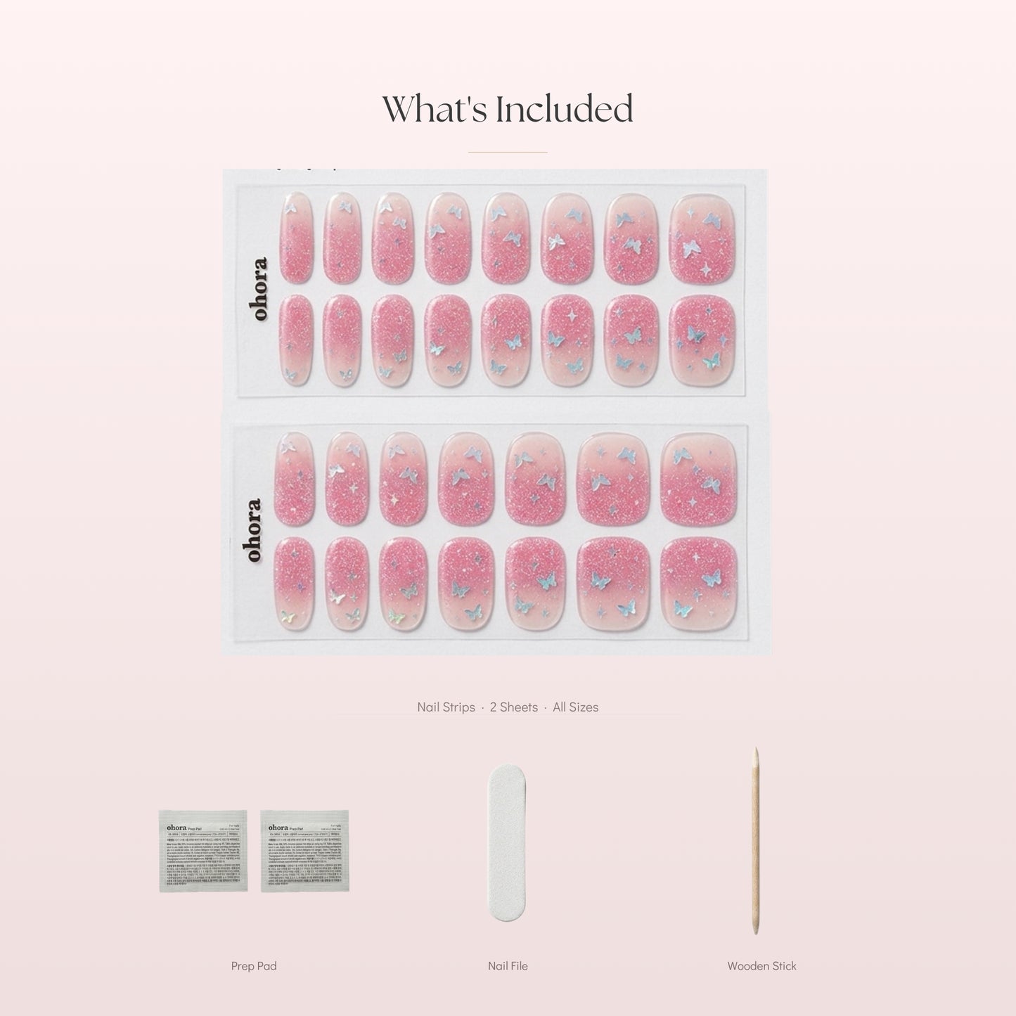 Semi cured gel nail strips with UV light