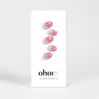 Semi cured gel nail strips with UV light