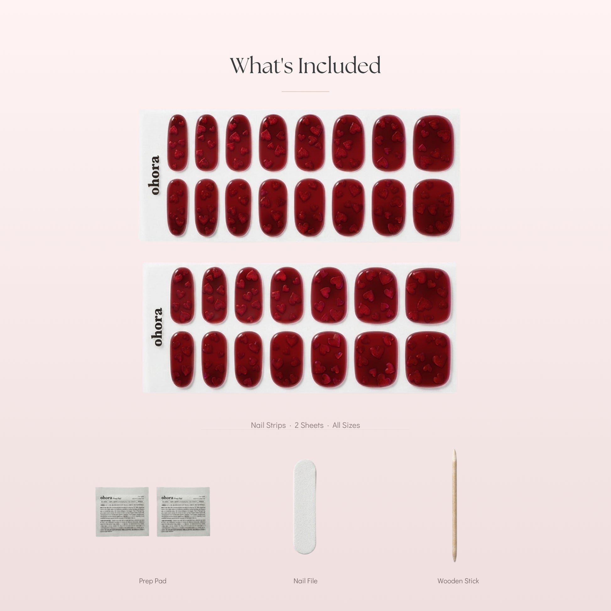Red Gel Nail Wraps