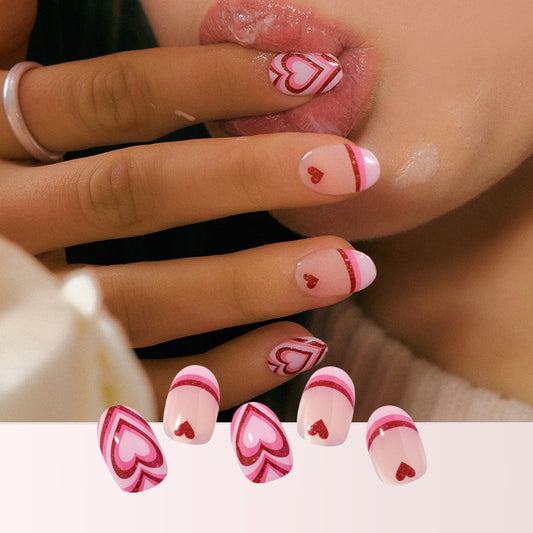 N Love Puff Fluffy Pink Puff Heart Nails ohora Hong Kong