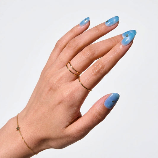 Blue Gel Nail Wraps