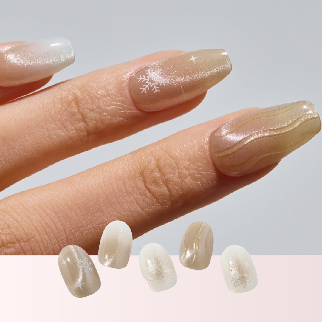 ohora N Snow Spell ND-2248 | 指甲貼 | Semi Cured Gel Nail Stickers