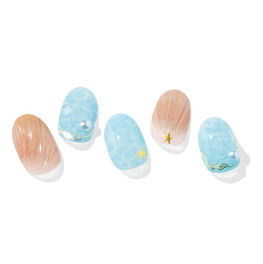 Ohora Korea | N Blue East Ocean Nail | 指甲貼| Semi Cured Gel