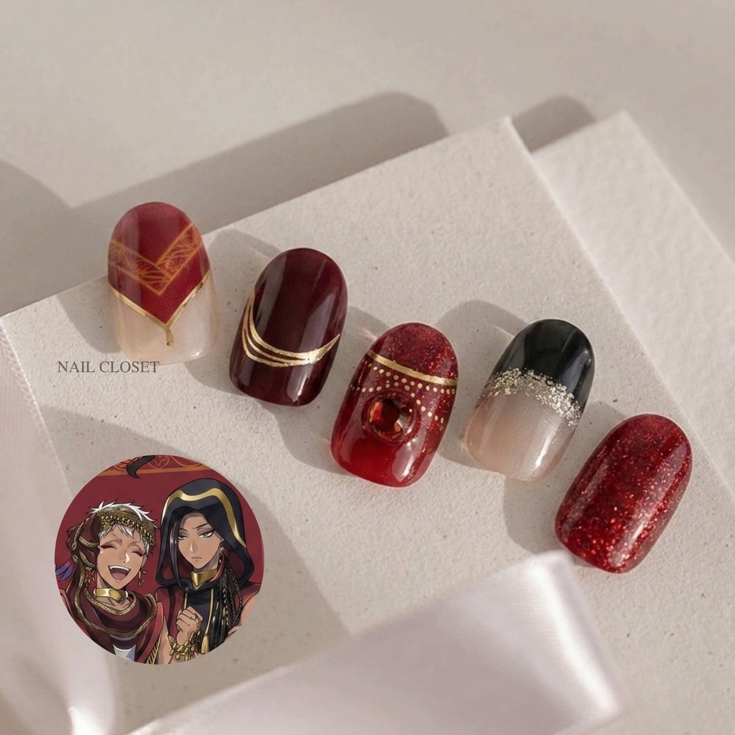 Twisted Wonderland nail wraps worldwide shipping