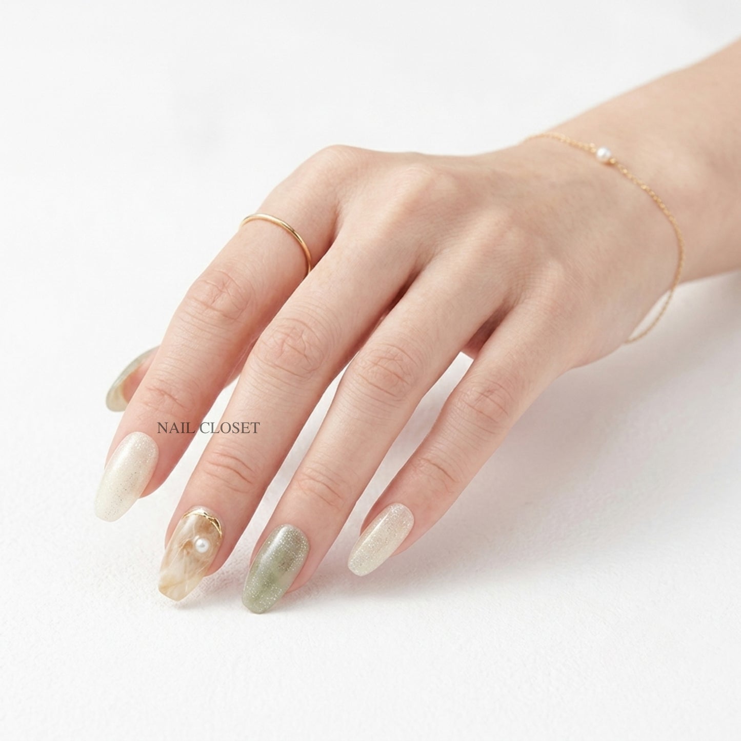 ohora green nail wraps