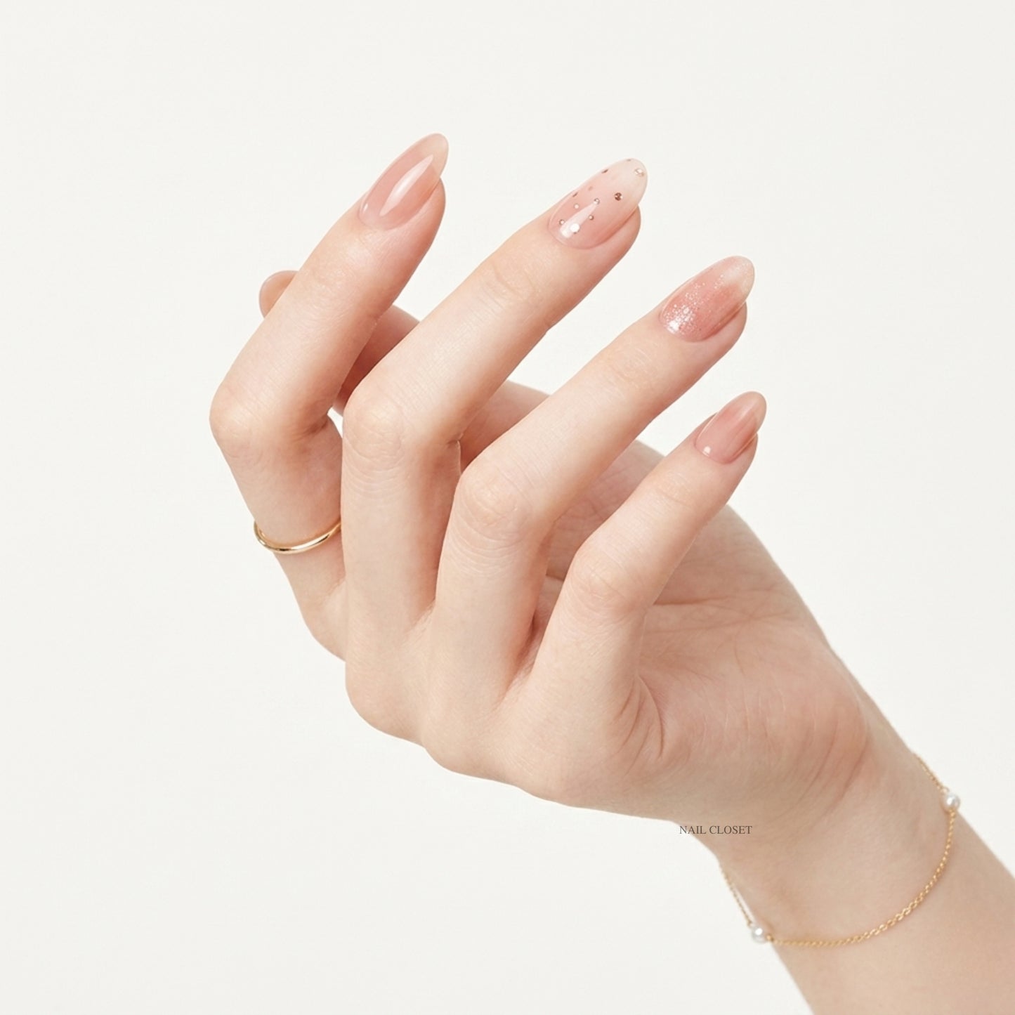 beige gel nail wraps