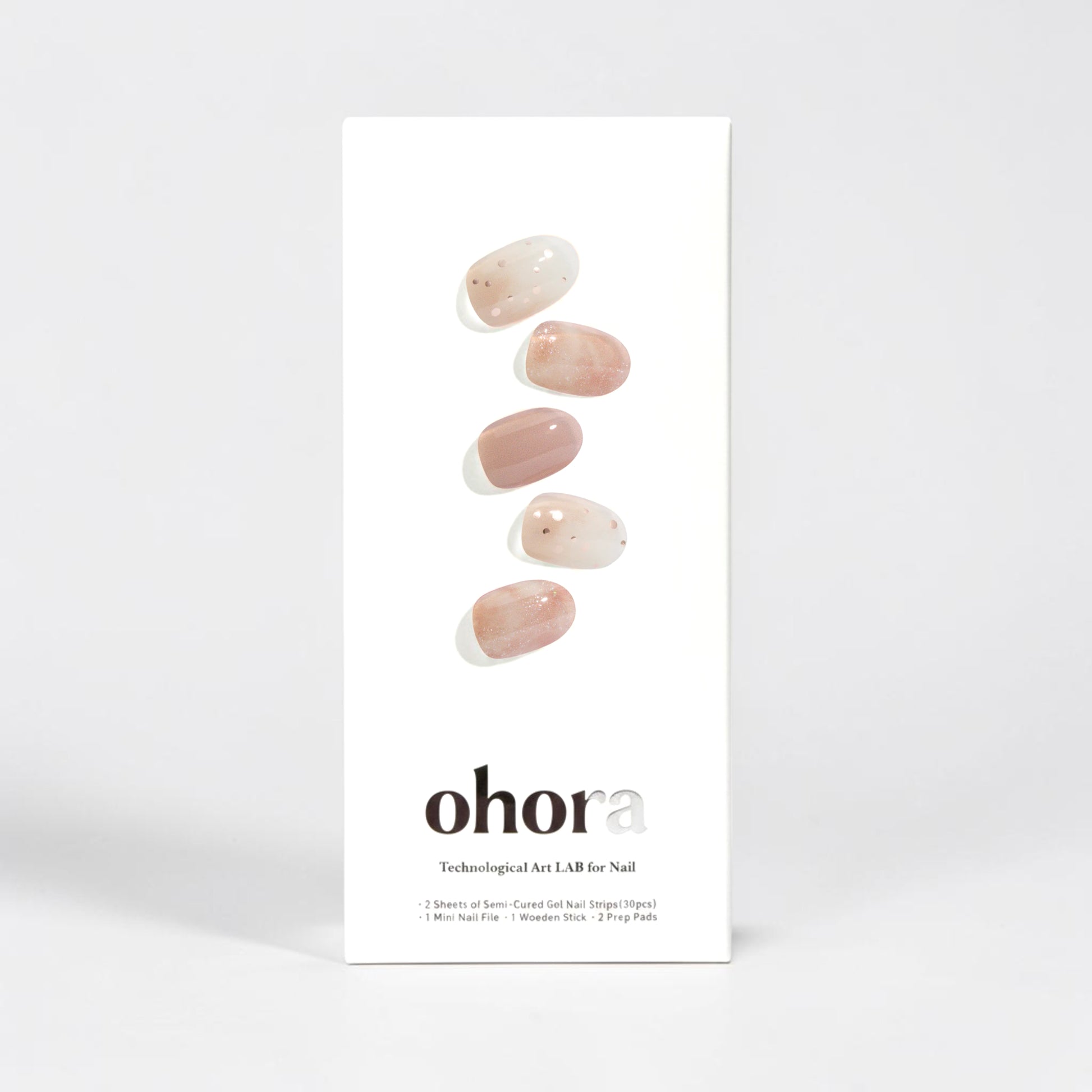 beige gel nail wraps