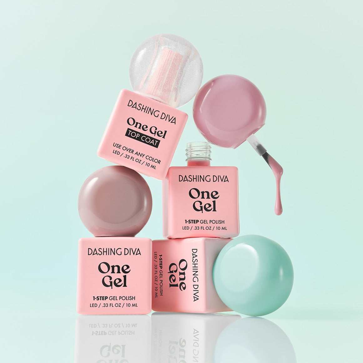 柔和粉彩gel甲油