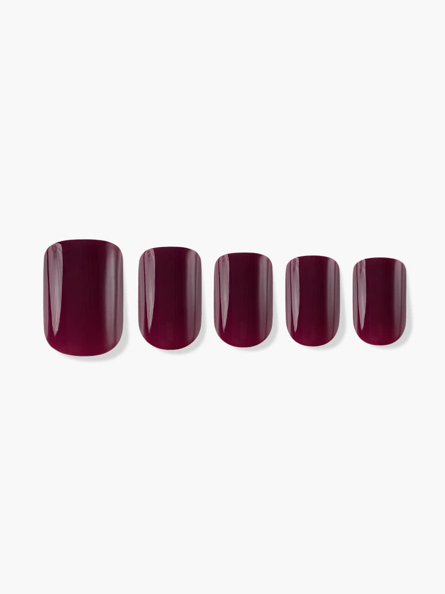 Finger Suit Original Burgundy Nails (Square) | 穿戴甲| Press On Nail