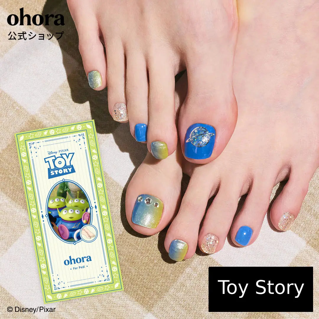 Ohora Japan Disney|P Pizza Planet|腳甲貼|Semi Cured Gel
